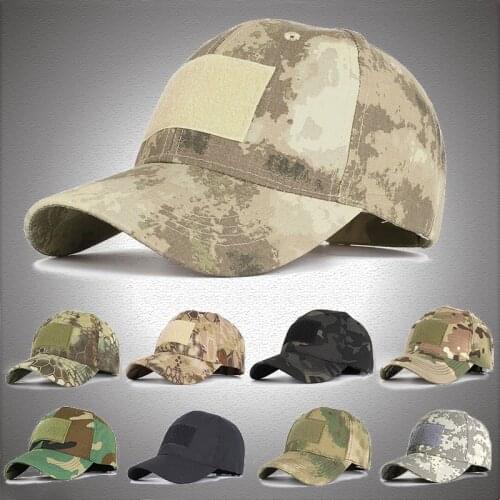 Camo Outdoor Tactical Caps Men Adjustable Army Airsoft Fishing Hunting Hike Army Hats Mens Military Jungle Snapback Baseball Cap