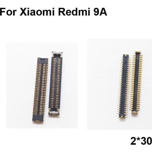 2pcs FPC connector For Xiaomi Redmi 9A LCD display screen on Flex cable on mainboard motherboard For Xiao mi Redmi 9 A