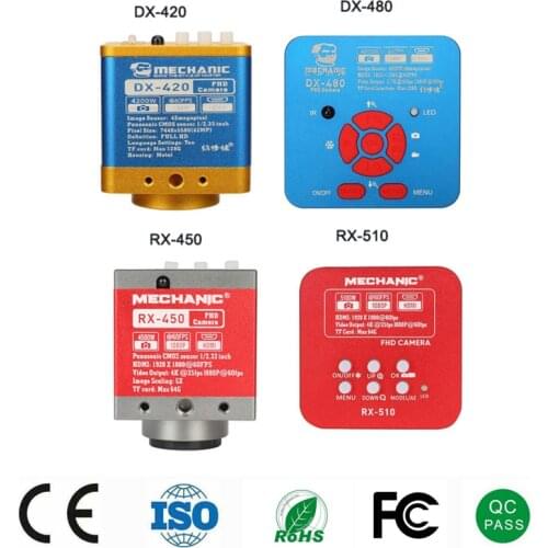 Mechanic RX-450 RX-510 DX-420 DX-480 HD Microscope Camera HDMI Input Digital Simultaneous Microscope Camera PCB Soldering Repair