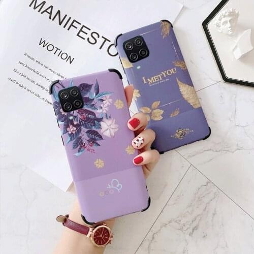 Fashion Flowers Silicon Soft Cases for Samsung Galaxy A12 SM-A125F SM-A125M a12 Soft Silicon TPU phone back cover Coque Fundas