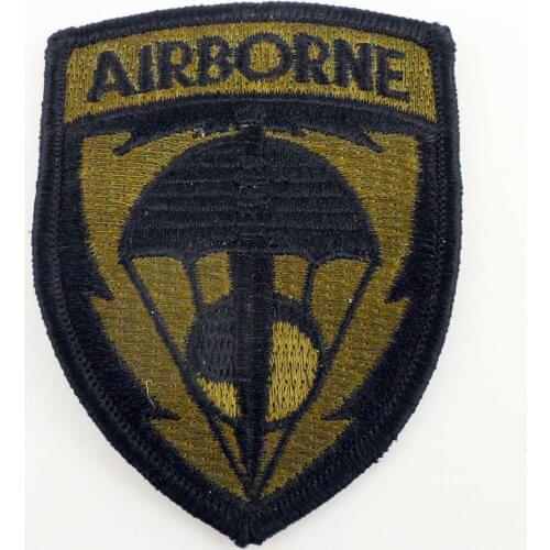US Air Force Airborne Paratrooper Patch Army Green Iron-on -1394 Military Jacket Costume Sew Iron On Patch