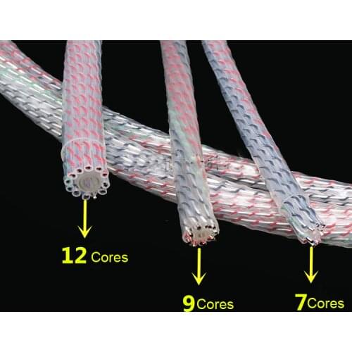 Audio 7N copper Wire Silver Plated DIY Custom 7/ 9/ 12 core Interconnect cable Power Cord Speaker Cable For Amplifier CD Player