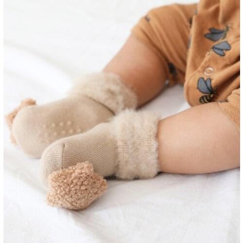 2019 Newborn Floor Sock With Rubber Sole Baby Infant Anti Slip Socks Baby Girl Socks Wear Toddler Girl Shoes