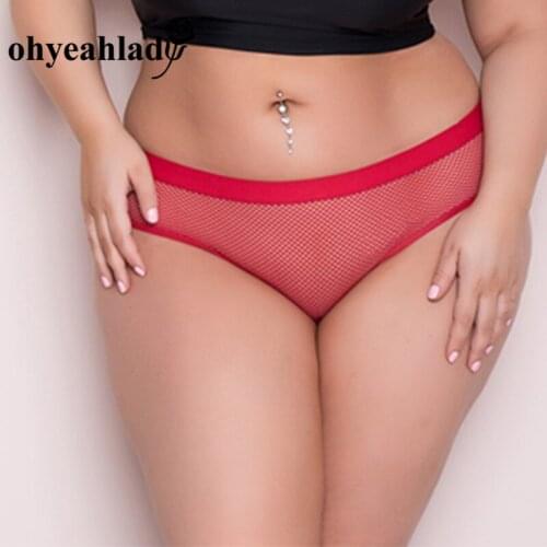 Ohyeahlady Women Sexy Lingerie Erotic Open Crotch Panties Lace Transparent Crotchless Underwear Underpants Lace G-String PJ5091