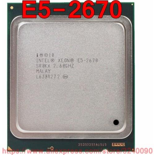 Intel Xeon CPU E5-2670 SR0KX 2.6GHz 8-Core 20M LGA2011 E5 2670 processor free shipping speedy ship out