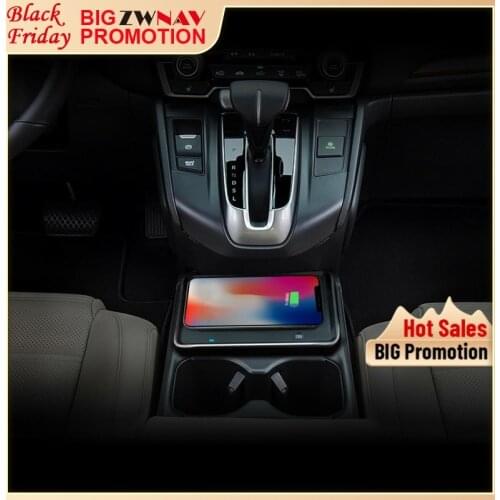 QI car wireless charger For Honda Civic 2016 Intelligent Infrared Fast Wireless Charging Car Phone Holder for iphone for Samsung