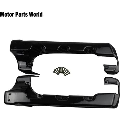 Motorcycle 4" Stretched Extended Hard Saddlebag Extensions For Harley Touring Road King Road Glide Street Glide FLHX 1994-2013