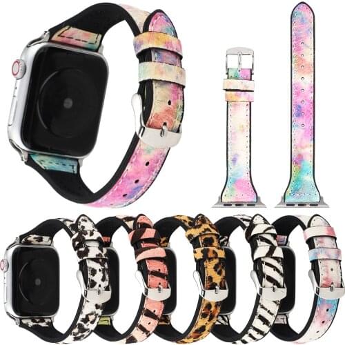 New Design Horse Hair Style Silicone+Leather Strap for Apple Watch Band Series 6 SE 5 4 3 Slim Bracelet 40mm 44mm 38mm 42mm Belt