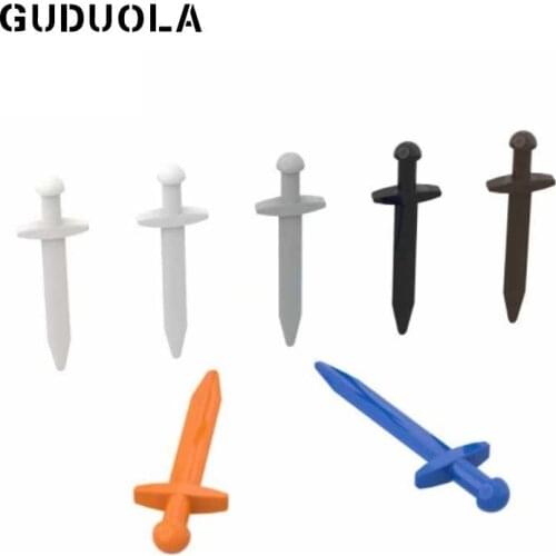 Guduola Special Brick Long Sword with Thin Crossguard 98370 MOC Building Block DIY Educational Toys Accessories 50pcs/LOT