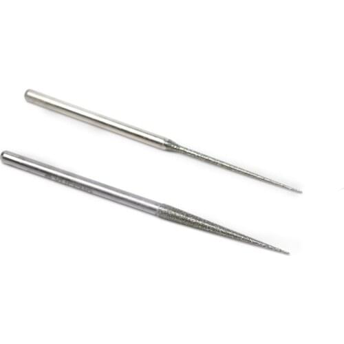 10PCS 3mm Handle Longer Pointed Needle Diamond 1.5mm 3mm Grinding Head Mounted Points Grinding Processing Abrasive Tool