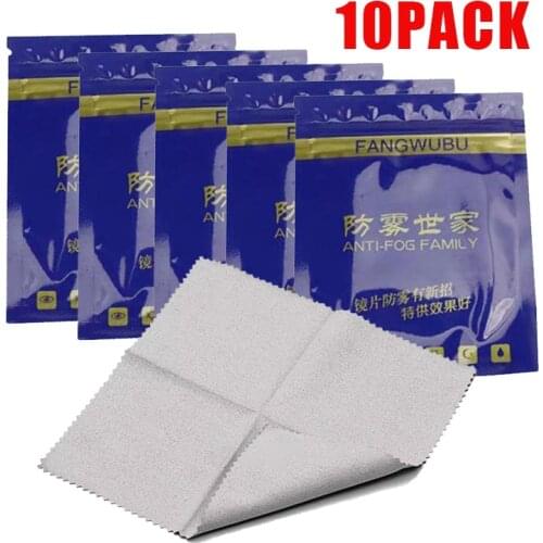 10Pcs Eyeglasses Anti-Fog Cloth Microfiber Fabric Glasses Cleaner for Spectacles Lenses Camera Phone Screen