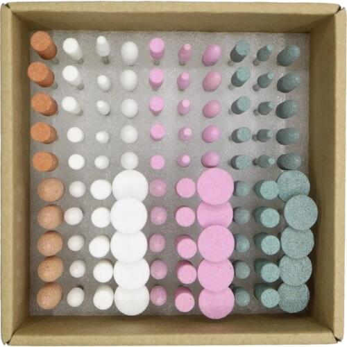100pcs Dental Lab Materials Abrasive Mounted stones mixed For Rotary Tools Grinding Stone Wheel Head Dremel Tools Accessories