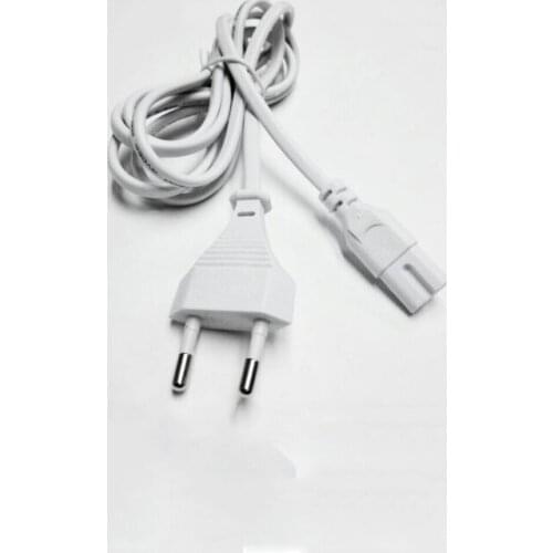 5Pcs White EU 2-Prong VDE plug power line Laptop AC Adapter Power Cord Cable Lead 2 Pin 1.5m 2x0.75 m2