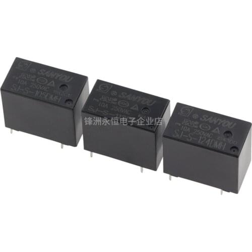 5PCS DMH| SJ-S-105DMH SJ-S-112DMH SJ-S-124DMH 5V12V24V 10A 250V 4-Pin Normally Open Relay