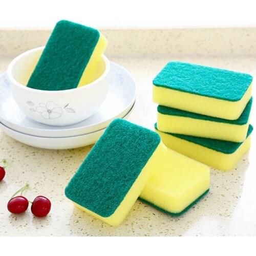5PCS Dishwashing Sponge Utensils For Kitchen Household Goods Gadgets Accessories Convenience Supplies Cleaning Nano Clean Cloth