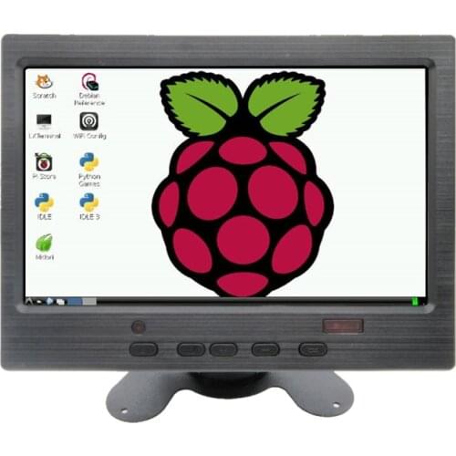 7 inch 1024*600 HDMI HD VGA AV Multipurpose Portable Monitor display for mini computer Raspberry Pi 1 2 3 4 Banana/Orange Pi