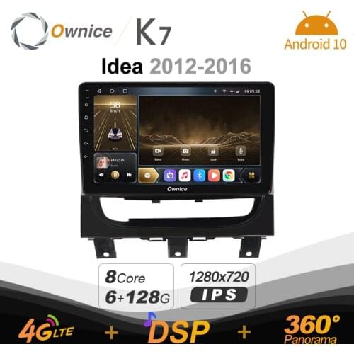 Android 10.0 6G+128G Ownice K7 Car autoradio Multimedia for Fiat Strada ldea 2012 - 2016 radio system unit 360 Panorama 4G LTE