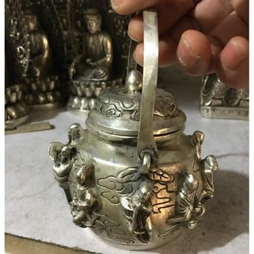 Free shipping Ancient Chinese fairy tales Eight Immortals statue pot 2 style choices