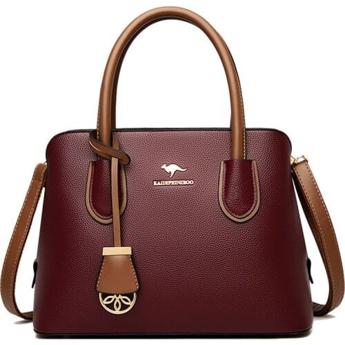 Brand Luxury Designer Handbag Large Capacity Leather Handbags Vintage Shoulder Crossbody Bags for Women 2021 New Tote Bag Sac