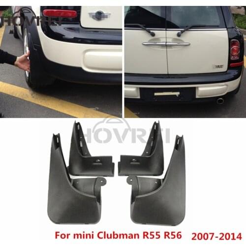 Car Styling Mud Flaps Mudguards For mini Clubman R55 R56 2007 2008 2009 2010 2011 2012 2013 2014 Splash guards fender