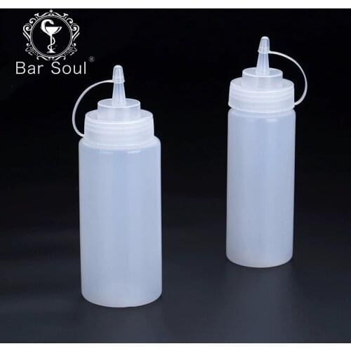 Bar Soul Plastic Squeeze Dispenser Squeezing Bottle Food Grade Plastic Cream Jam Chocolate Cream Dispenser