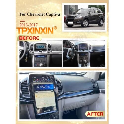 Tesla Style Screen Android Player Head Unit For Chevrolet Captiva 2013 2014 2015 2016 2017 CAR GPS Audio Radio Receiver Stereo