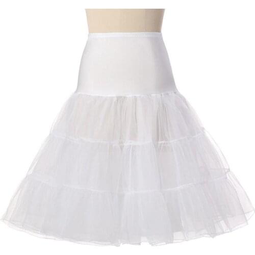 Short Organza Halloween Petticoat Crinoline Vintage Wedding Bridal Petticoat for Wedding Dresses Underskirt Rockabilly Tutu