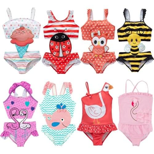 Toddler Infant Baby Girls Swimwear Watermelon Swimsuit Swimming Beach Bathing Bikini Cute Summer One-piece Swimming Costume