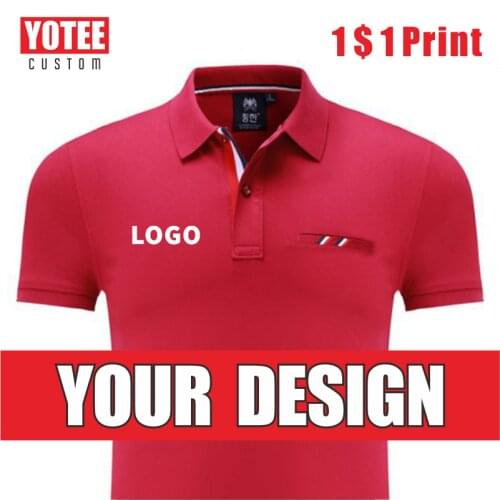YOTEE summer short-sleeved high-quality polo suit personal company group logo embroidery men and women long-sleeved POLO