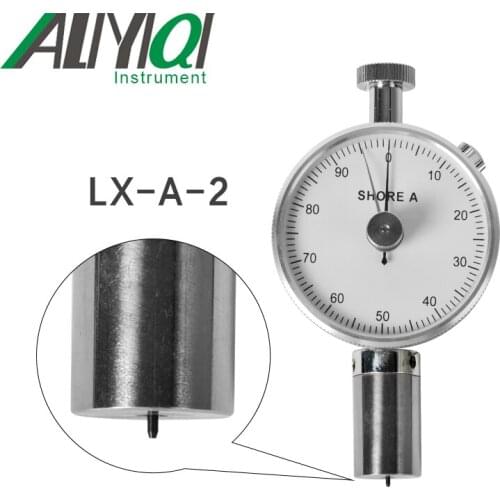 Free shipping LX-A-2 0-100HA High Precision Double pointer shore hardness tester durometer for Plastic, leather, rubber