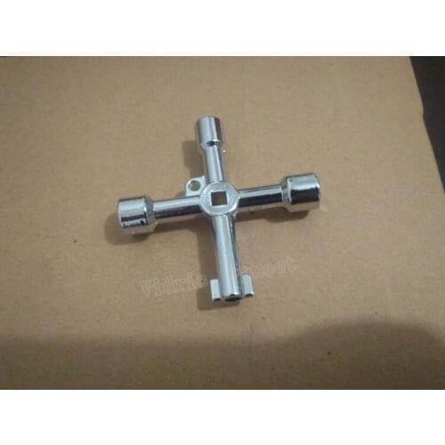 Multi - function electric control cabinet triangle key wrench elevator door door valve valve square hole key