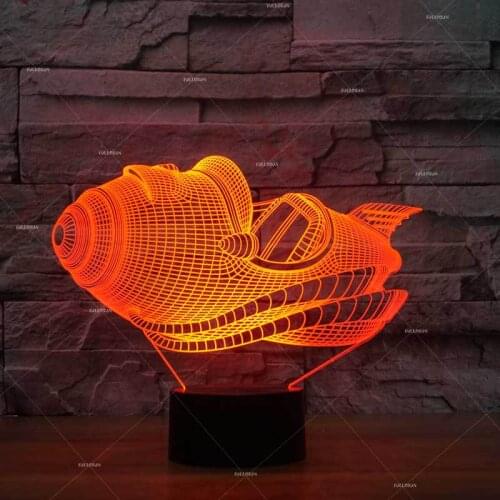Flying Car Model Led Nightlight 3d Creative Arrangement Color Desk Lamp BedsideFirst Choice Table Lamp For Bedroom