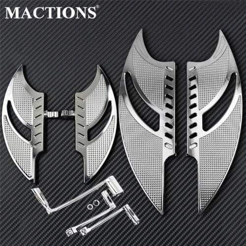 Motorcycle Front Rear Floorboards Pedal Foot Peg&Brake Arm Shift Lever Chrome For Harley Softail Fatboy Slim FLS CVO Deluxe