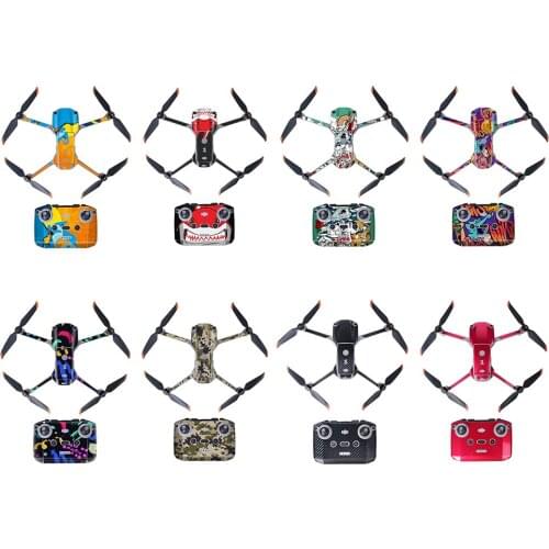 Drone Remote Control Skin Sticker Protective Cover Reusable Drone Skin Sticker Full Cover for DJI Air 2S Accessories