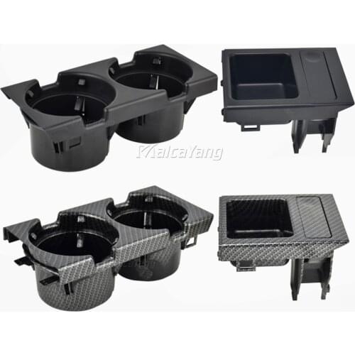 New Carbon Fiber Center Console Cup Holder Coin Box for BMW E46 3 Series 99-06 51168217957 51168217953