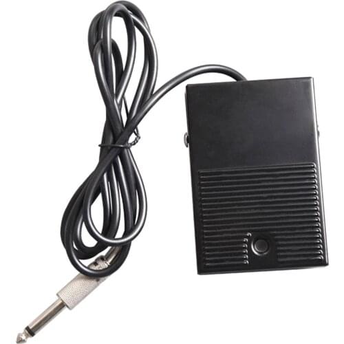 Foot switch Pedal Tattoo Machine Gun Power Supply Black Square Foot Switch - Tattoo Foot Pedal Black Clip Cord 1.5M