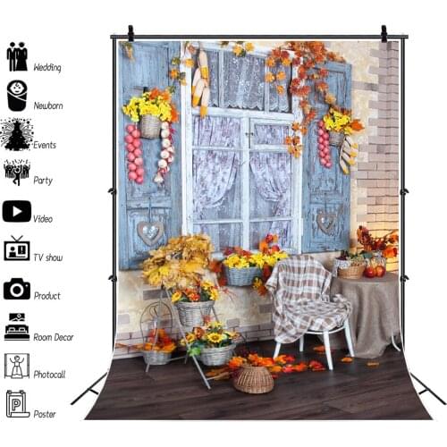 Yeele Autumn Backdrop Photography Interior Yard Flowers Baby Birthday Portrait Background Photographic Photo Studio Photocall