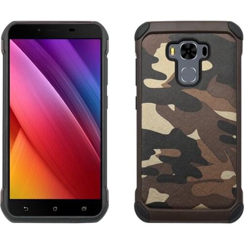 Heavy Duty Retro Camouflage Shockproof Armor Case For Asus Zenfone 3 ZE520KL ZE552KL Laser ZC551KL 3 Max ZC553KL Hybrid Cover