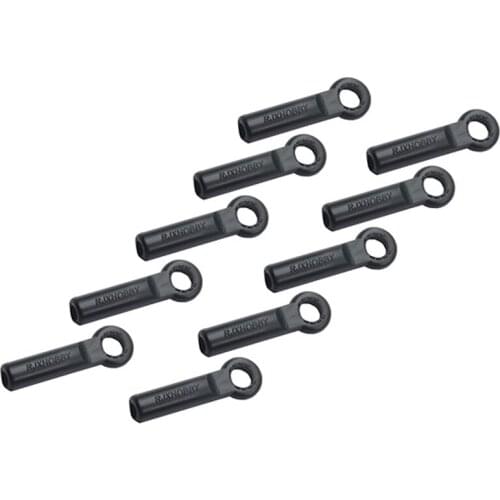 10pcs M2 Steering Pushrod Ball Head Buckle Linkage Plastic Connecting Joint End Length 20.5mm 13mm for RC Fixed-wing Airplane