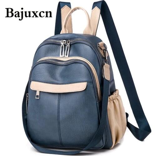 Bagpack Luxury Women Backpack Leather Laptop Backpacks for Teenage Girls Female School Shoulder Bags for Women 2019 Mochila Sac