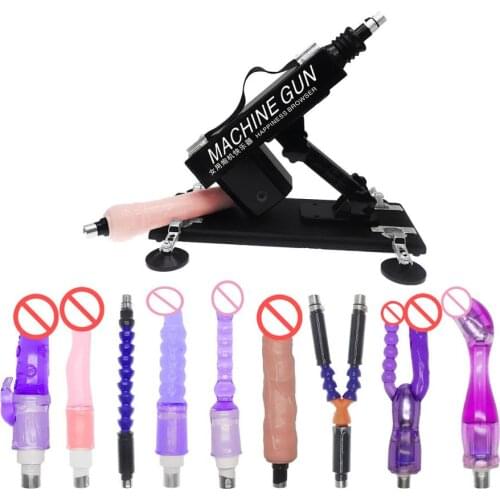 Sex Machine Gun for Women with Big Dildo Automatic Female Masturbation Plug Pumping Vibrator Adult Love Machine with Accessories