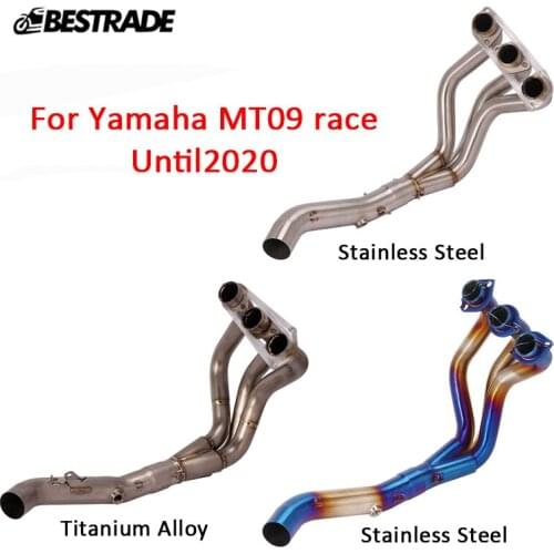 Header Pipe For Yamaha MT09 Race Until 2020 Motorcycle Exhaust System Front Mid Link Connect Tip Stainless Steel Titanium Alloy