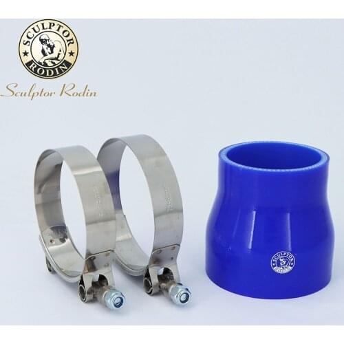 0 Degree Reducer Silicone Hose Straight Durite Silicone + T clamp 51-57 63-76MM Tubi Silicone Mangueira Tube for Intercooler