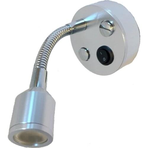 12V 24V 1W LED CAMPER CARAVAN WALL READING LIGHT