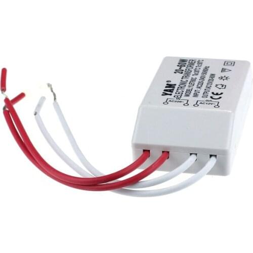 IN STOCK! 220V to 12V Electronic Transformer AC 220V To 12V 20-60W Halogen Light LED Driver Power Supply Transformer transformer