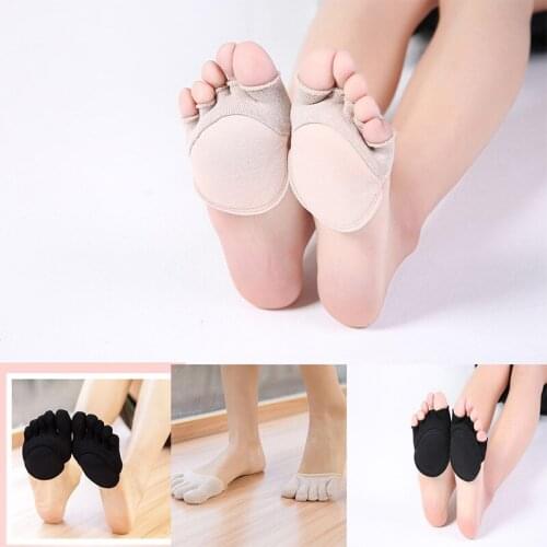Foreign Trade Toe Socks Female Cotton Summer Thin Invisible High Heels Short Half Low Top