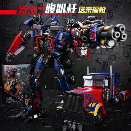 BMB LS03F Apple Transformation Toys LS03 Optimus Conversion Model Transformable Car Commander Oversized Toys Black Mamba Robot