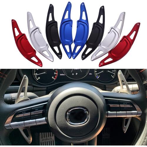 1Pair Steering Wheel Gear Shift Paddle Shifter For Mazda 3 Mazada3 CX30 CX-30 2020 2021 Aluminum Alloy Paddle Extension