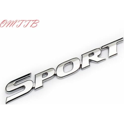 1pc 3D ABS Chrome SPORT Emblem Badge Car Sticker Door Decal Auto Accessories for Toyota BMW HONDA VW KIA benz audi car-styling