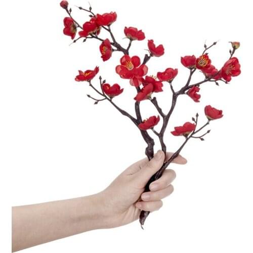 1Pc Artificial Plum Blossom Branch Simulation Flower Table Decoration Home Wedding Party Decoration